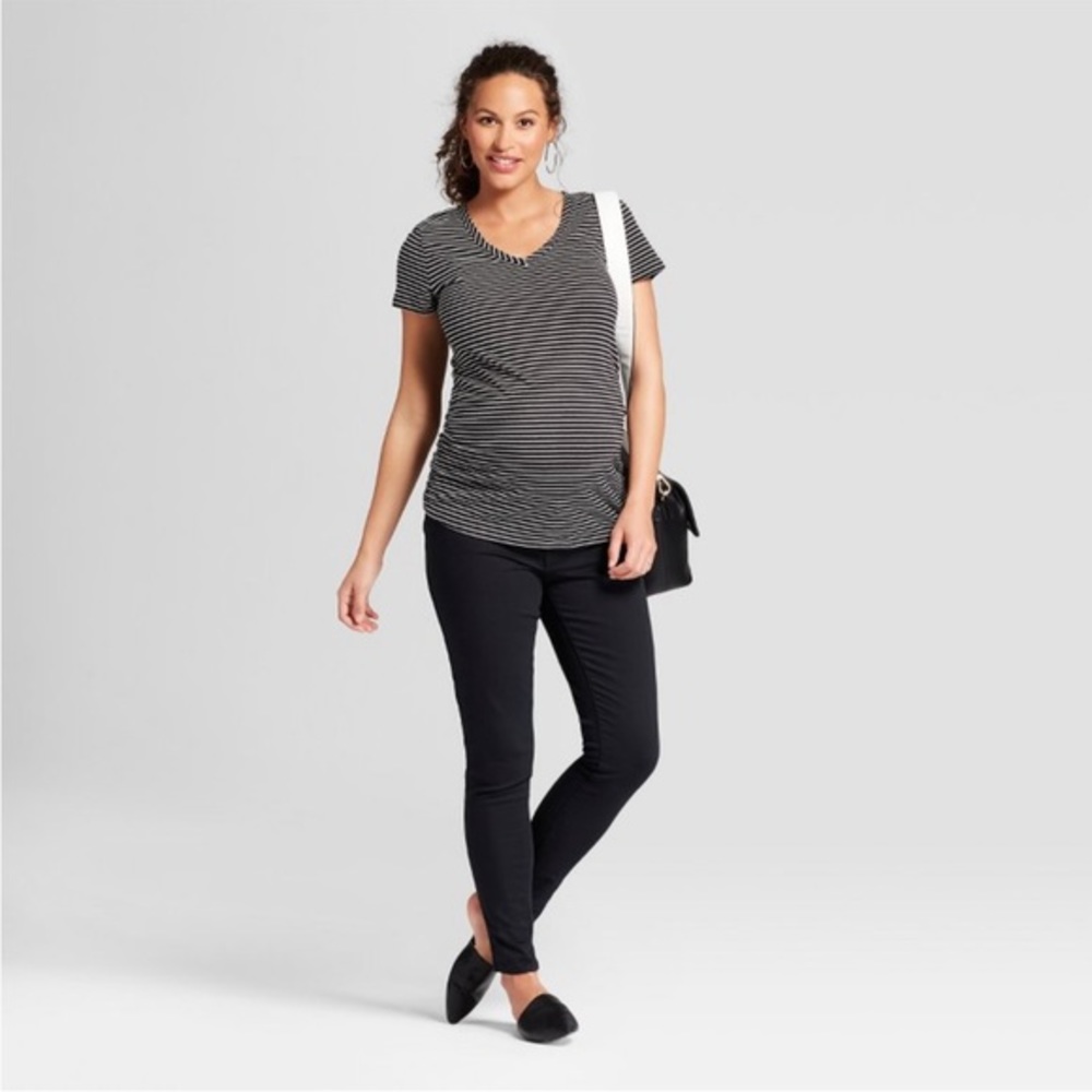 Black Under Belly Skinny Maternity Jeans NWT